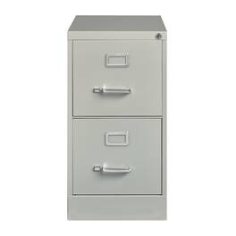 Hirsh - 26.5" Deep 2 Drawer Vertical File Cabinet, Commercial Grade, Light - Gray