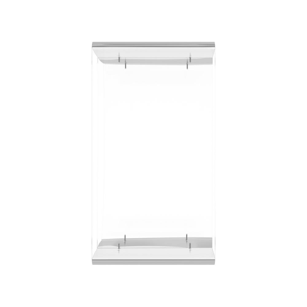 Angle. Butler Specialty - Crystal Clear 2 Shelf Acrylic Bookcase - Clear.