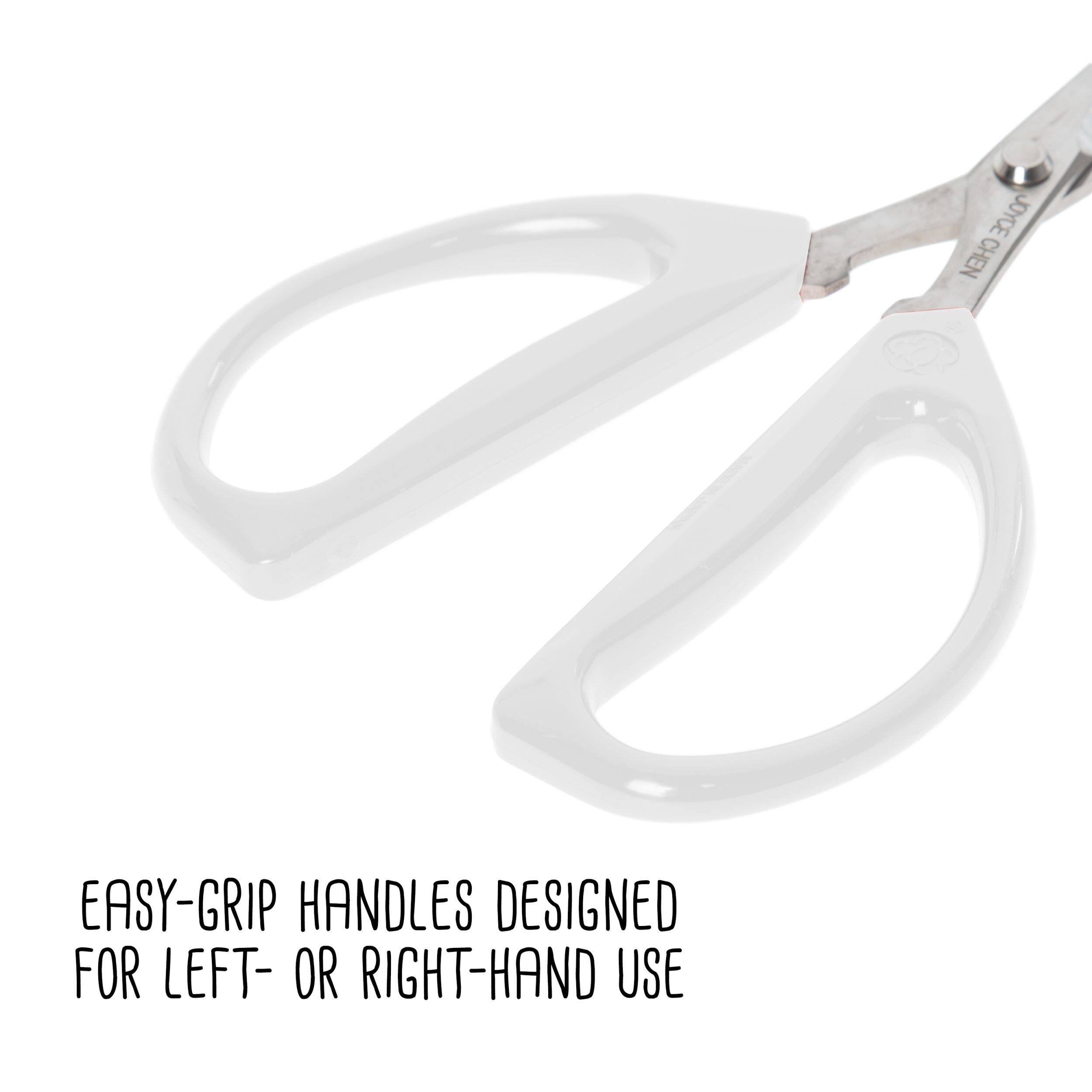JOYCE CHEN EASY-GRIP HANDLES DESIGNED FOR LEFT- OR RIGHT-HAND USE
