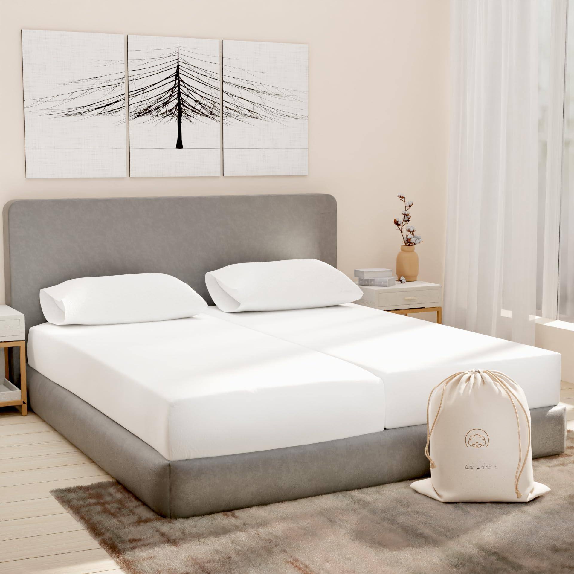 Skar Audio Split King Sheets Sets For Adjustable Bed Cotton Luxury ...
