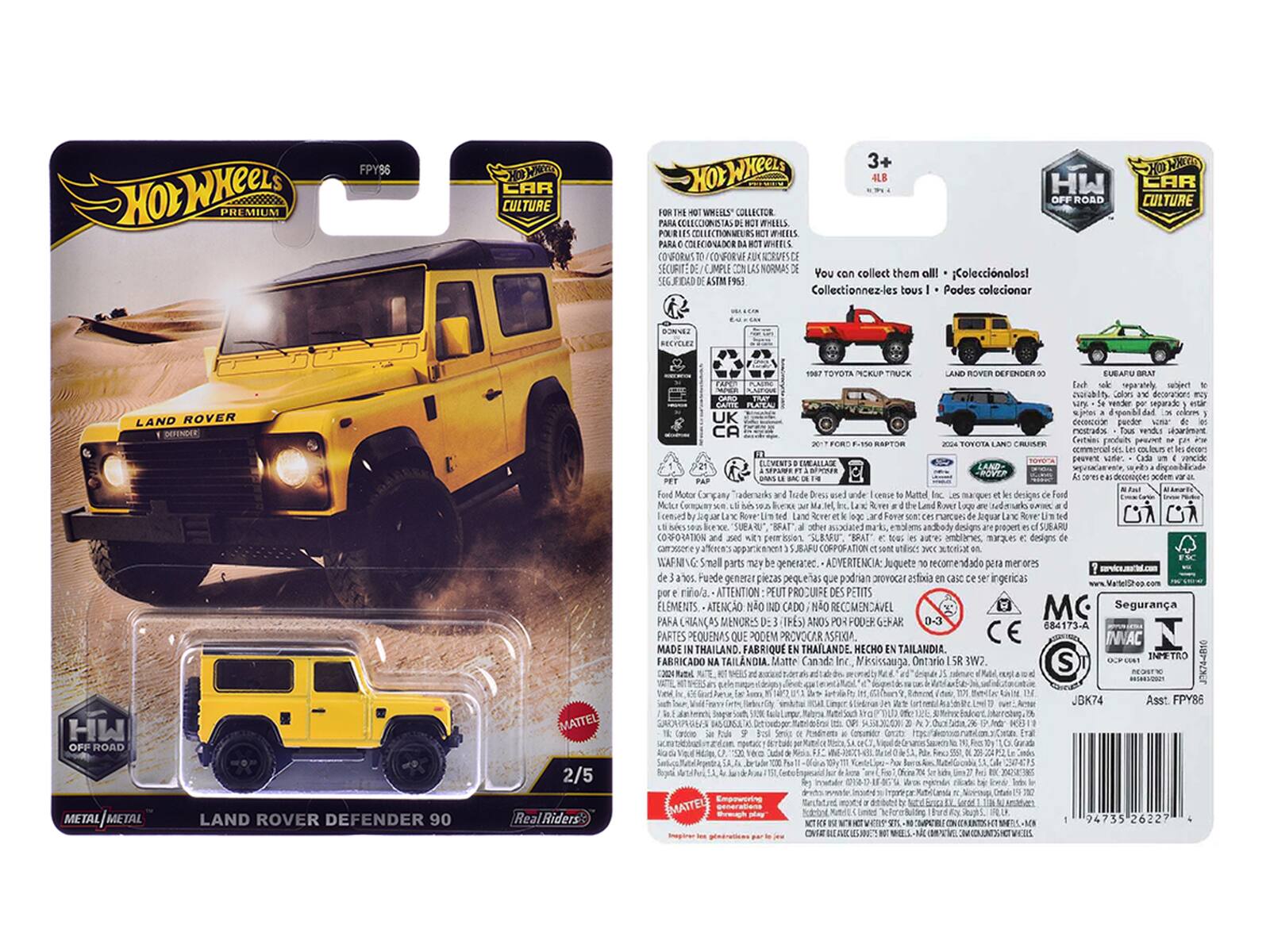 ObWkeer PHI MIUM FPY96  
CAR CULTURE 3+ HOLWKEeS 4LB HW OFF ROAD FOR HT WHIILS COLLUCTOR PARA EECCNIST WHEELS POLE w PARA COLECONADOR WHER COVFORM SECURIT CJMPLE CON LAS NORMAS  
You can collect them all! Coleccionalos! FEAD ASEM F953 Collectionnez-les tous Podes colocionar CAR CULTURE EOVE SELEA LAND ROVER DEFENDEE SAm ThAT CATIS UK CA TOYOTA NCKUP TCK G ROVER DEFENDER TOYOTA LAND EUEARU BAAT  
Each reparately sabsec Coln vender wj deoc EEVENTS CWALLAR HW OFP ROAD MATTEL 2/5  
Ford Motor Conany Dres ased Mamdl ques designs Faod Mutor o Lugo Lanc v + Fover lquar RNE prapert SUBARU CORFRTION and aned SLBNU tous amblanes maraues carrsser SJAPU 3VEC ILAFA  
Small parts THY be generated ADVERTENCIA Juqu