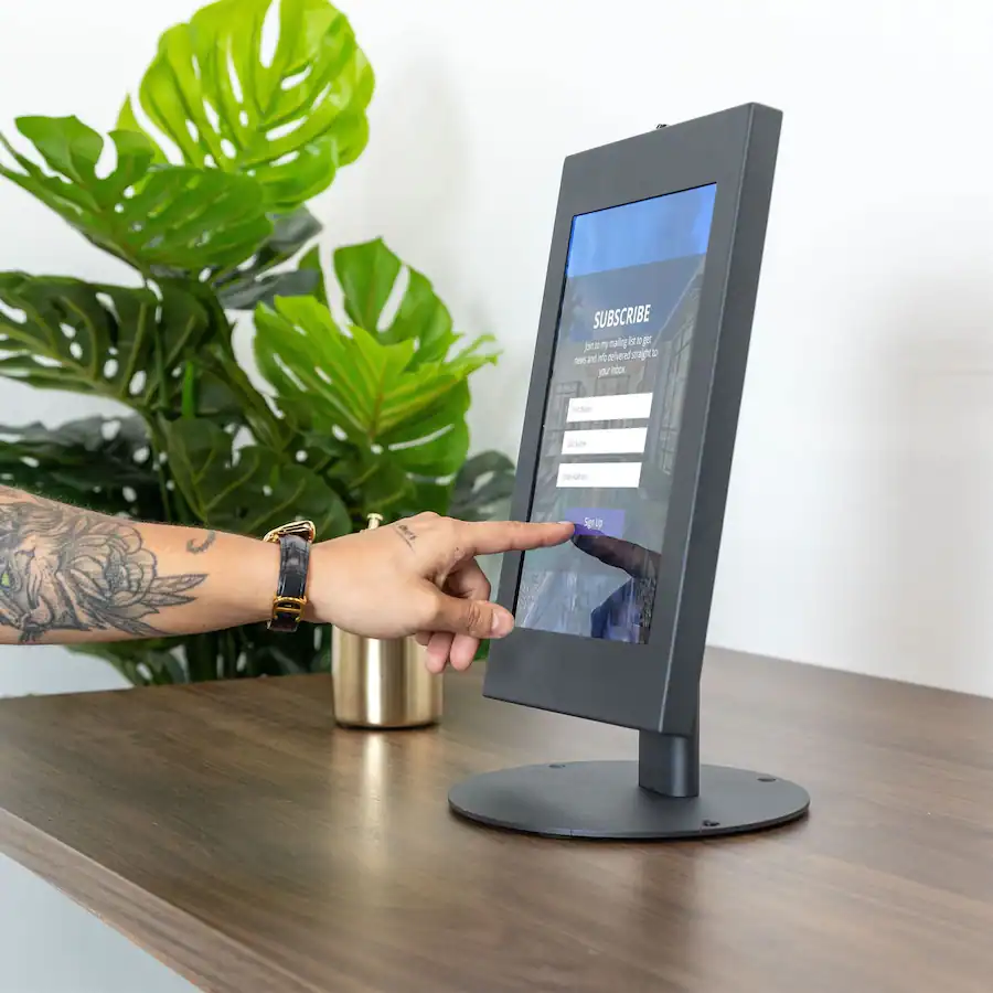 Rotating Securing Tabs Mount It! Anti‑Theft Tablet Countertop Stand for Samsung Galaxy Tabs ...