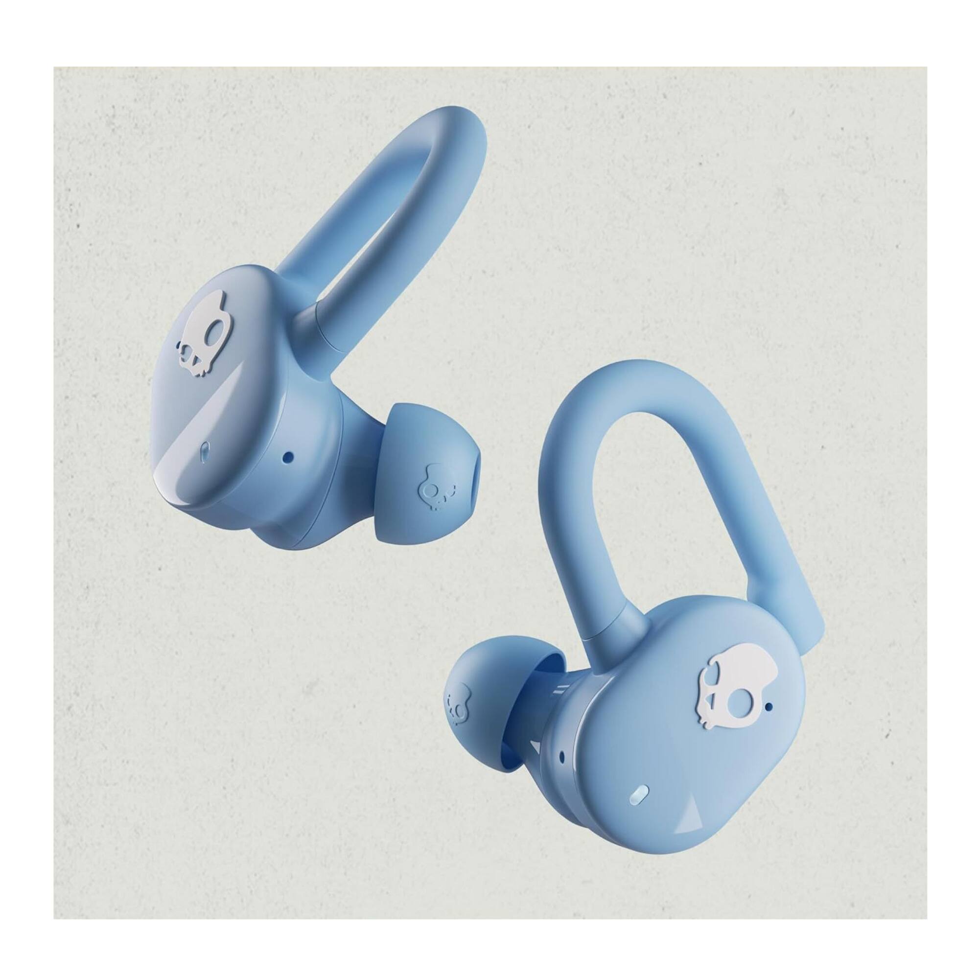 Angle. Skullcandy - Skullcandy Push Play Active True Wireless Over-Ear Hanger Earbuds (Preppy Blue).