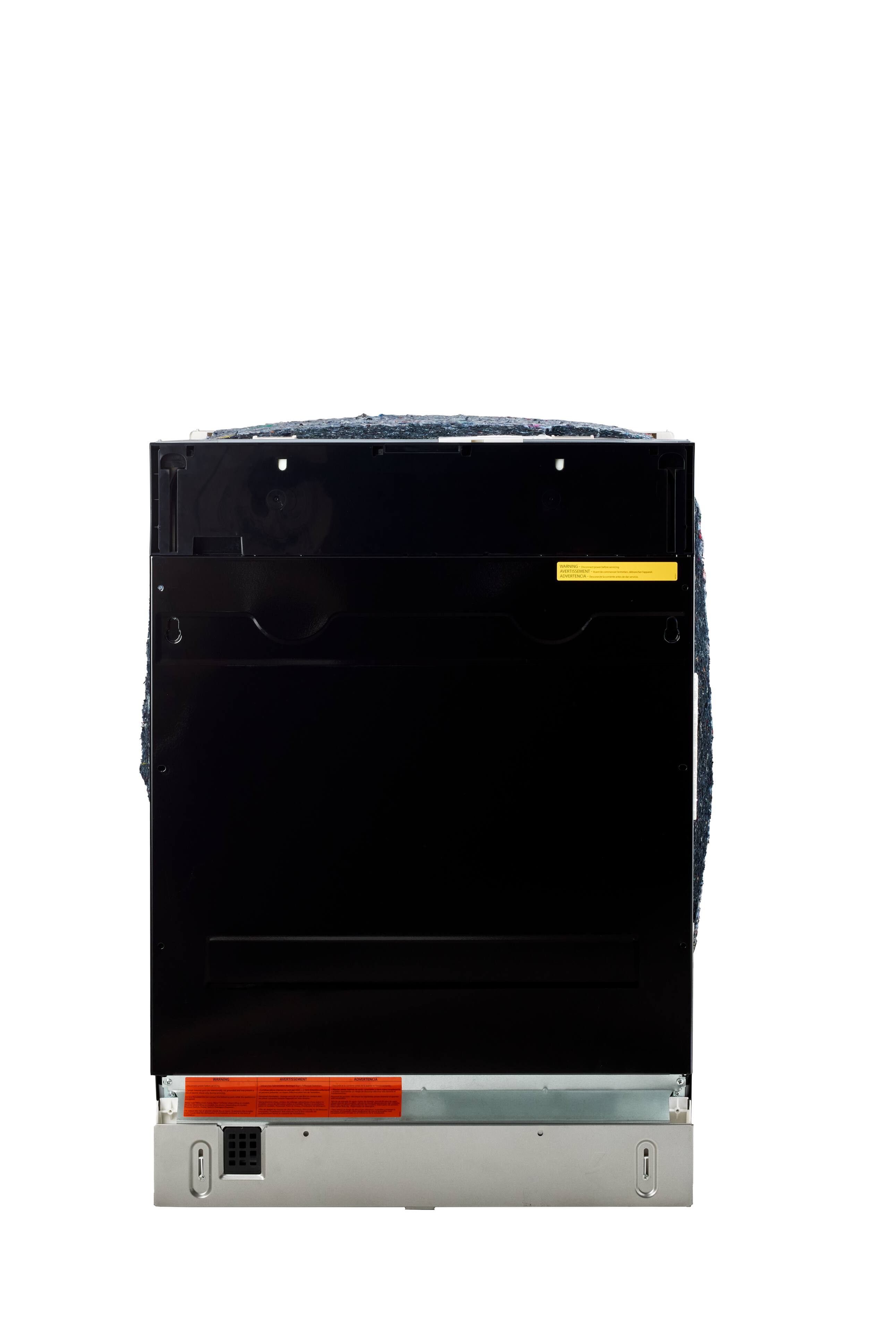 Front. Unique Appliances - 24" Classic Retro Panel Ready Top Control Dishwasher, 42 dBa - Black.