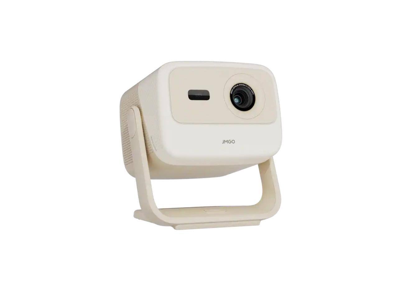 Alt View 2. JmGO - JmGO N1S Nano Mini Projector - Google TV, 4K, Dual Speakers, 3D - Creamy.