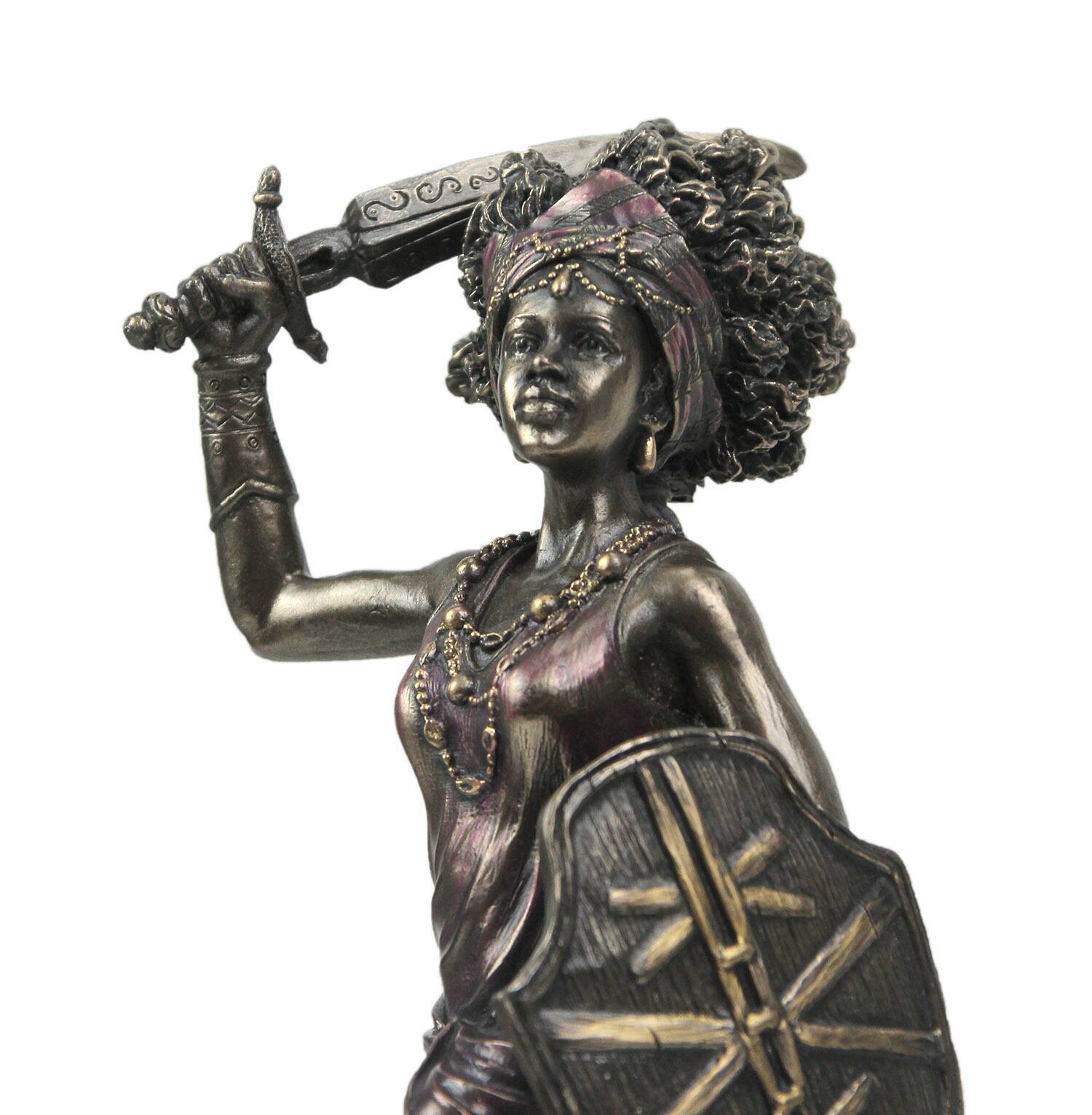 Alt View 3. Veronese Design - Bronzed Finish Obba Orisha of Marriage and Transformation Statue - Bronze.