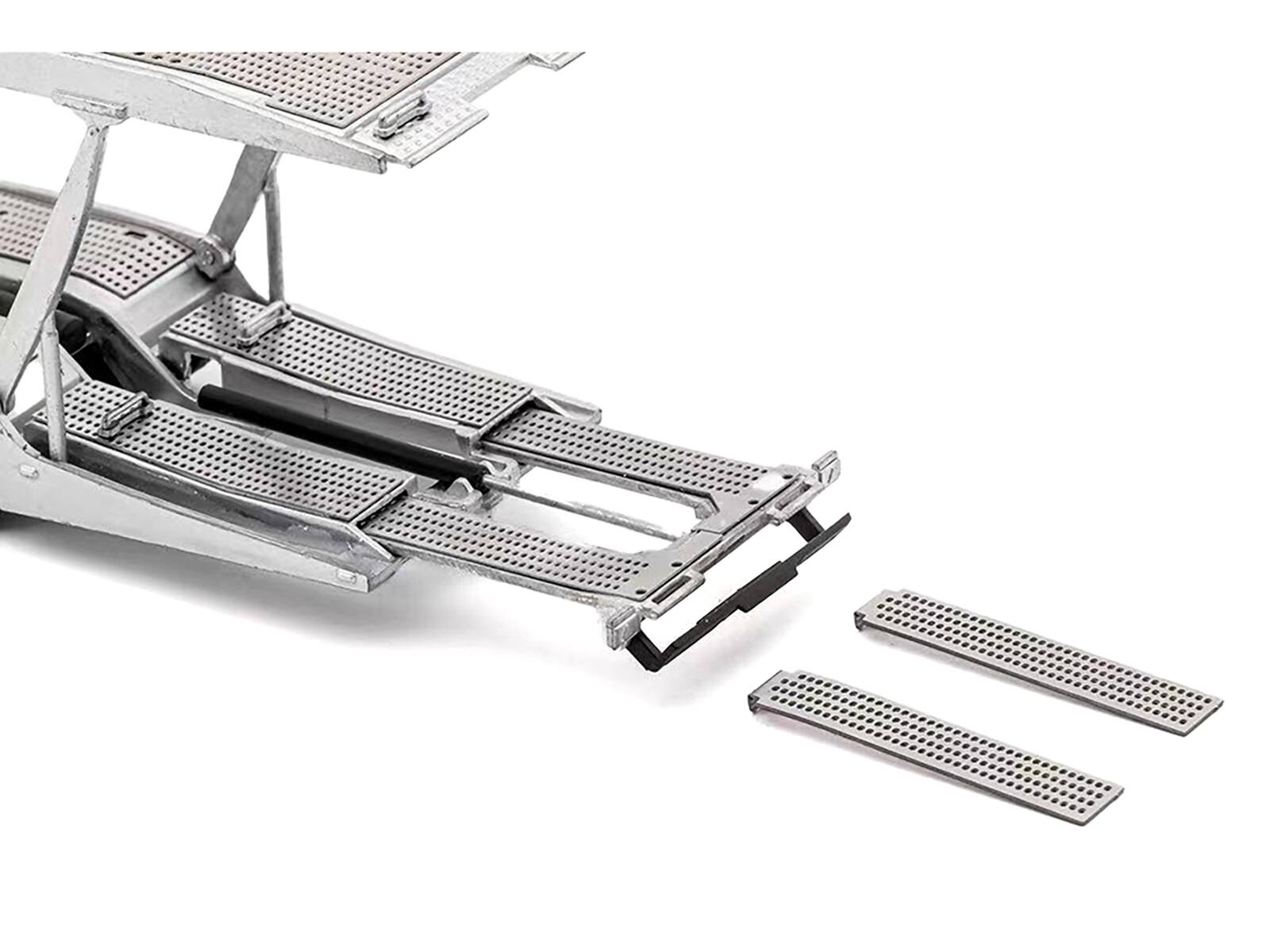 Angle. GCD - Mercedes-Benz Actros AMG Auto Transporter Silver Metallic 1/64 Diecast Model by GCD - Silver Metallic.