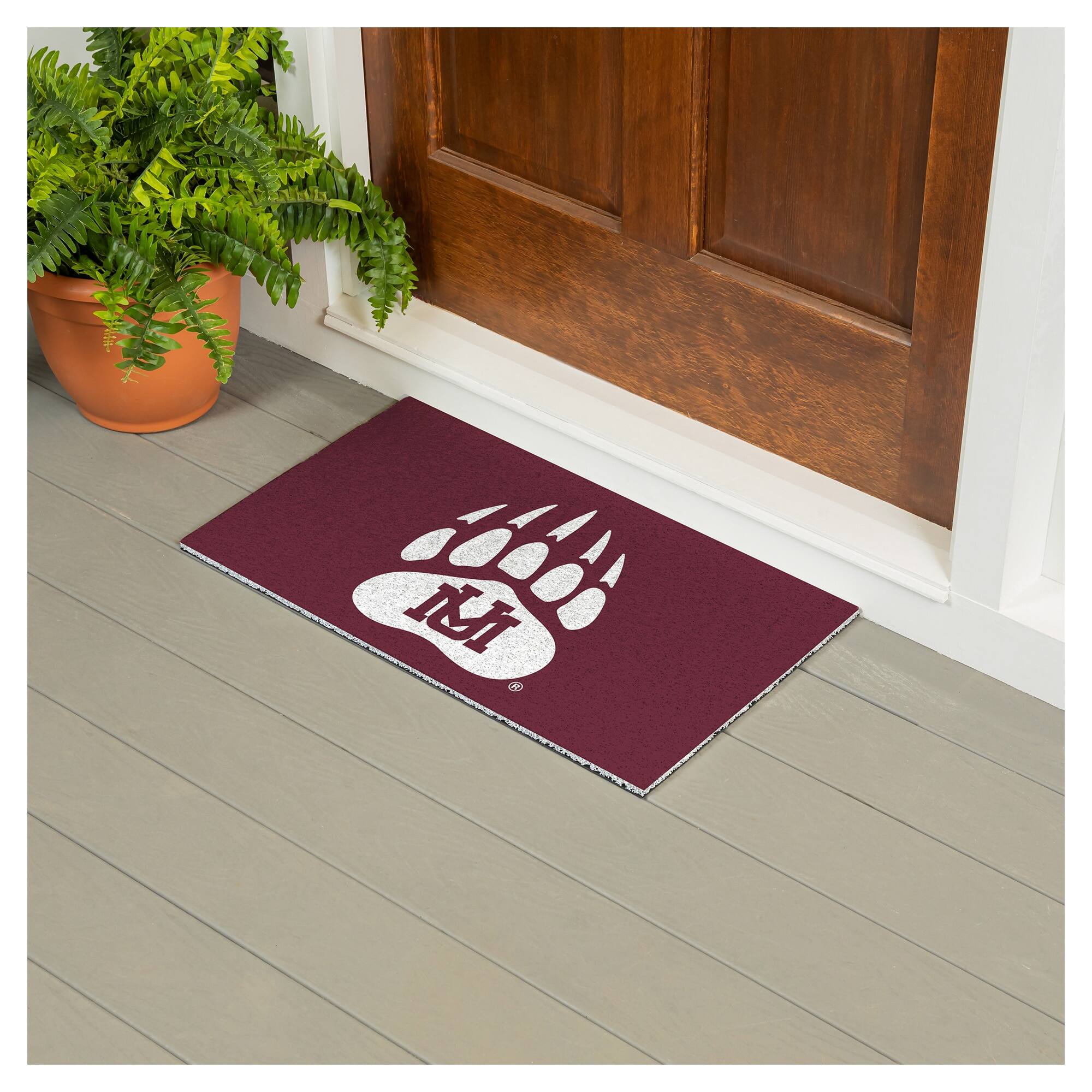 Alt View 2. Evergreen Enterprises - Montana Grizzlies 16" x 28" Full Color Indoor/Outdoor Logo Turf Mat - Multicolor.