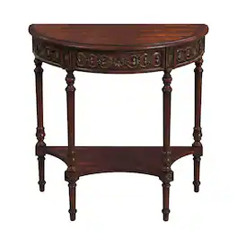 Butler Specialty - Danelle Demilune 30" Console Table - Dark Brown
