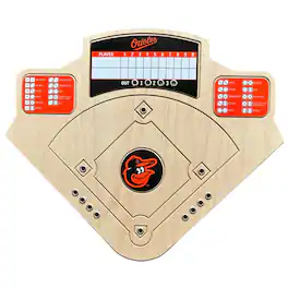 Across the Board - Baltimore Orioles Handcrafted Wood Baseball Game - Multicolor