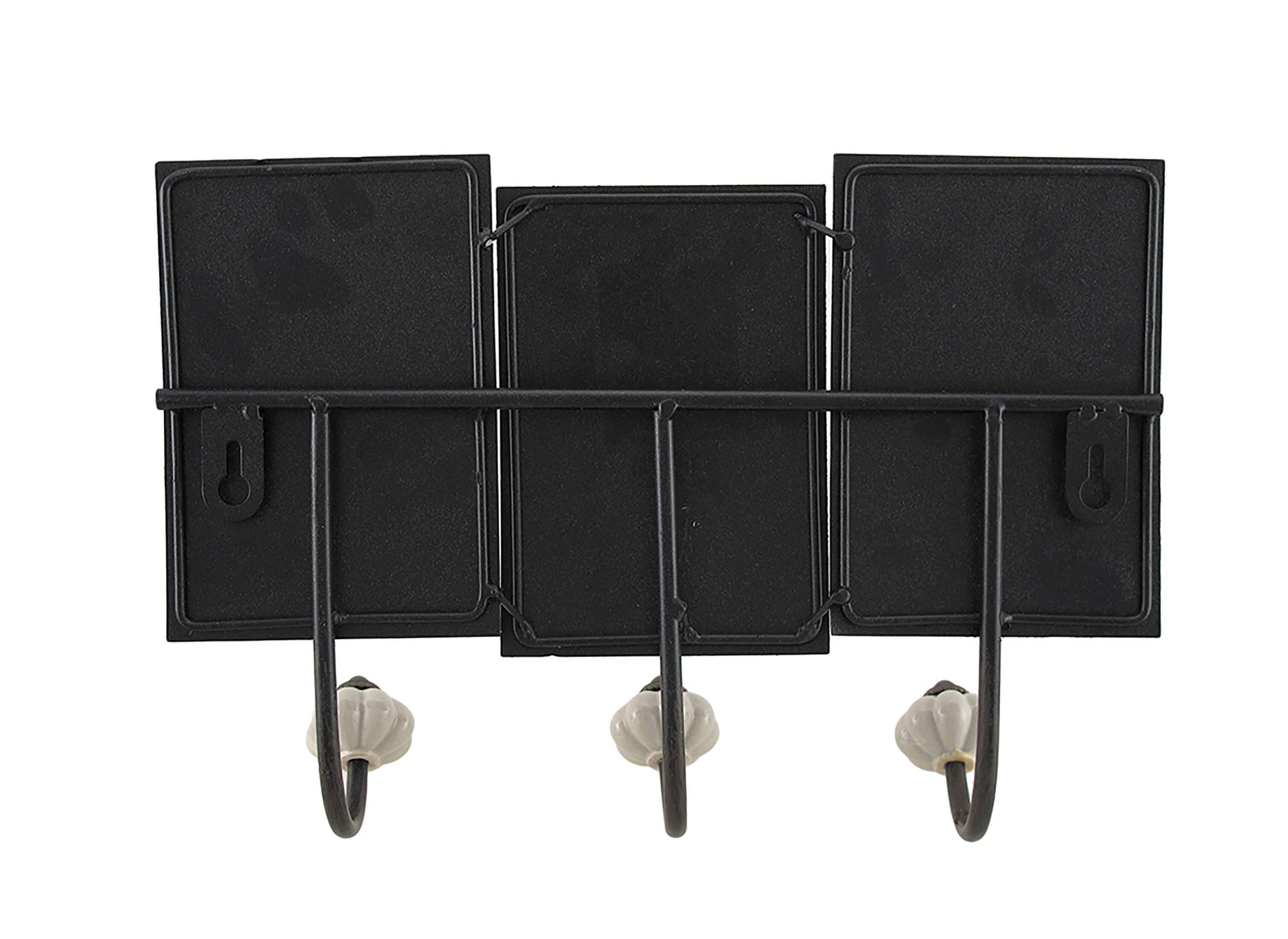 Alt View 2. Zeckos - Antique Style Tea Service Distressed Finish Decorative Wall Hook - Multicolored.