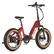 Left. Aventon - Sinch Step-Through Foldable Ebike w/ 40 mile Max Operating Range and 20 MPH Max Speed - Bonfire Red.
