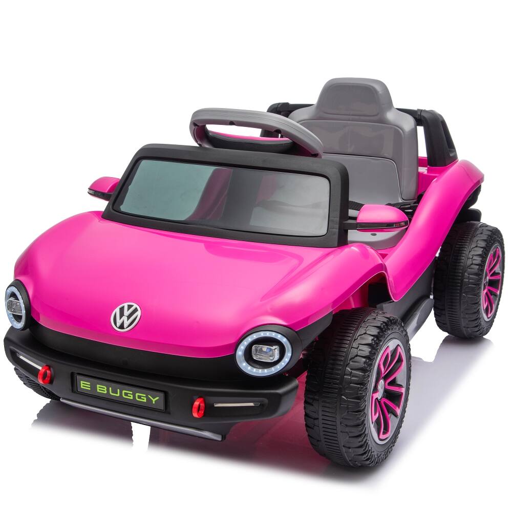 Alt View 9. Ropilly - Ropilly 12V Licensed Volkswagen Beetle Pink Kids Ride On Car with Remote Control.