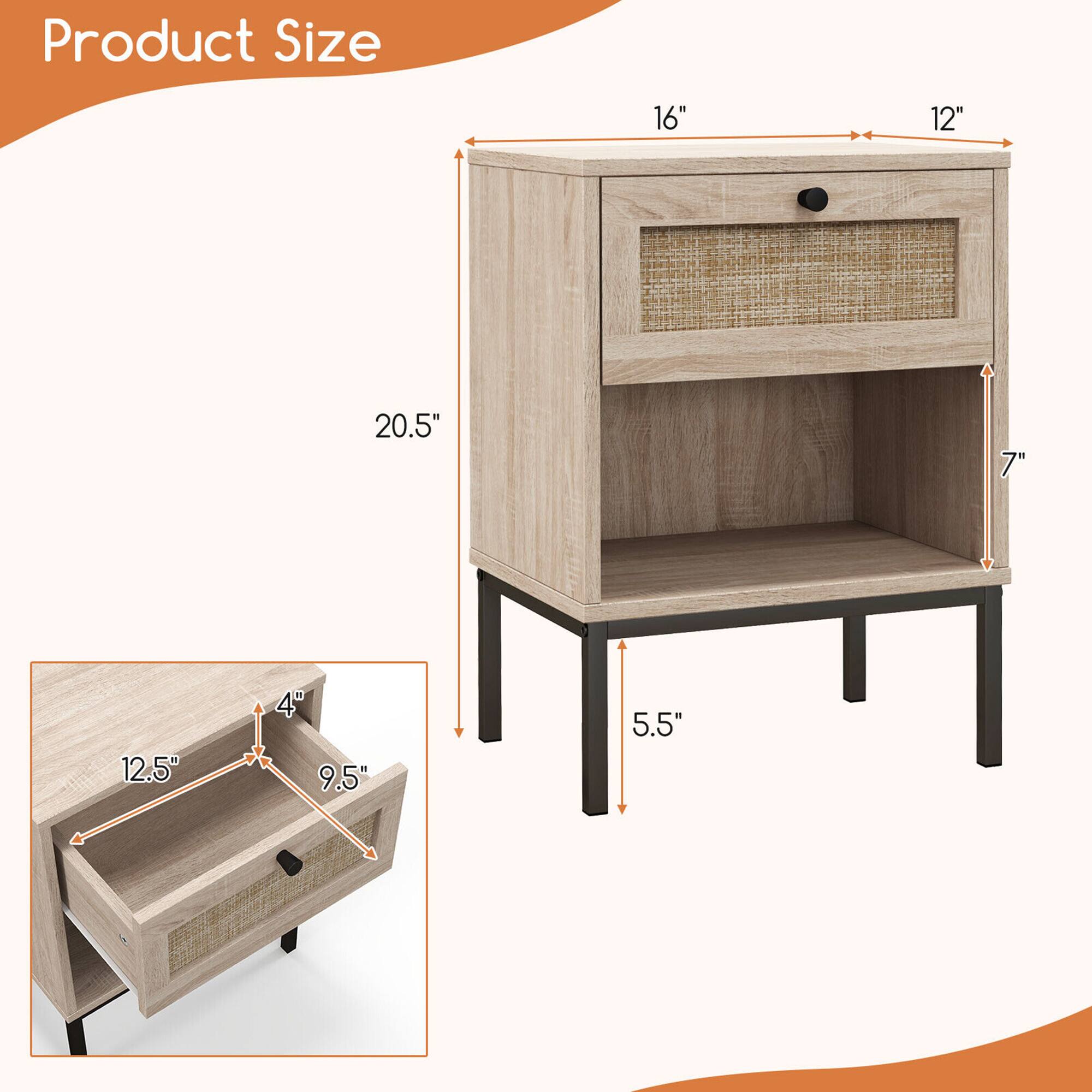 Product Size: 16" x 12" x 20.5" (7" x 12.5" x 4.5")