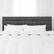 Left Zoom. CorLiving - Valencia Square Tufted Upholstered King Headboard - Gray.