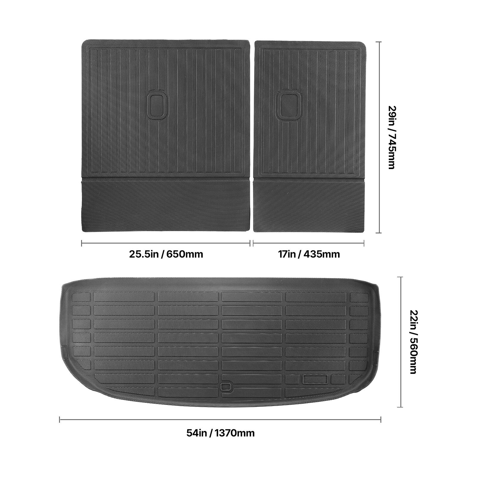 29in / 745mm  
25.5in / 650mm  
17in / 435mm  
22in / 560mm  
54in / 1370mm