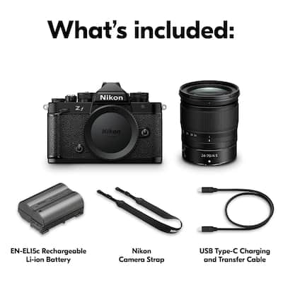 Nikon Z f 4K Video Mirrorless Camera with NIKKOR Z 24 70mm f/4 S Nikon Z f 4K Video Mirrorless Camera with NIKKOR Z 24 70mm f/4 S