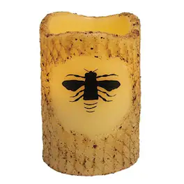 BreeBe - *Bee Burnt Timer Pillar Candle - Ivory
