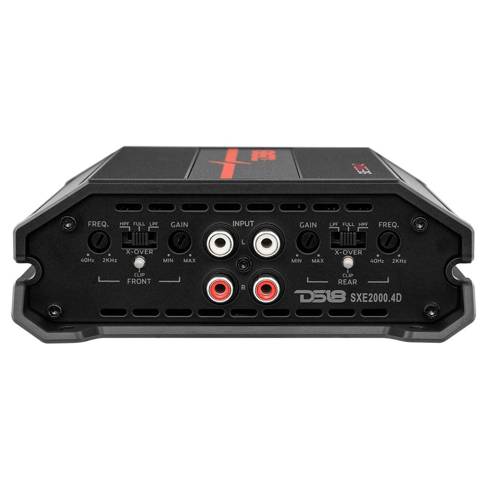 FREQ.  
HPF FULL LPF  
GAIN  
INPUT  
GAIN  
LPF FULL HPF  
FREQ.  
X-OVER 40Hz 2KHz MIN  
MAX  
MIN  
X-OVER MAX 40Hz 2KHz  
CLIP FRONT  
CLIP REAR  
D518 SXE2000.4D