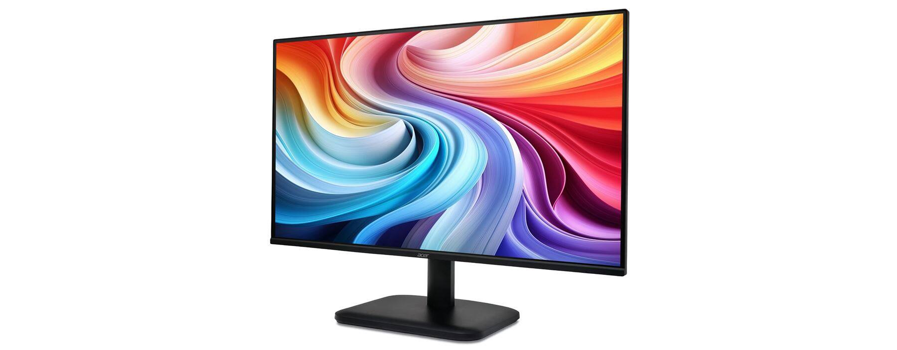 Left. Acer - EK241Y P6bi 23.8" LCD Monitor 1920 x 1080 144Hz 250Nits 1ms 100x100mm VESA Mount 16:9 Aspect Ratio Built-in Speakers.