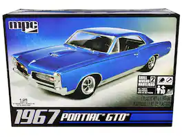 Skill 2 Model Kit 1967 Pontiac GTO 1/25 Scale Model by MPC - Blue