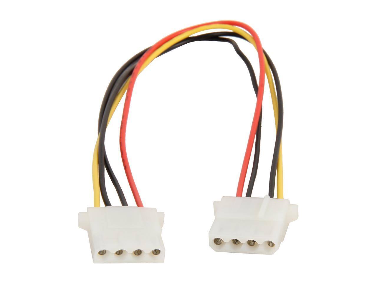 Alt View 1. Nippon Labs - Nippon Labs POW-04412 8" Molex 5.25 Female to Female Power Supply Cable.