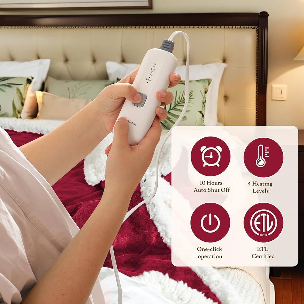 - 10 Hours Auto Shut Off
- 4 Heating Levels
- One-click operation
- ETL Certified