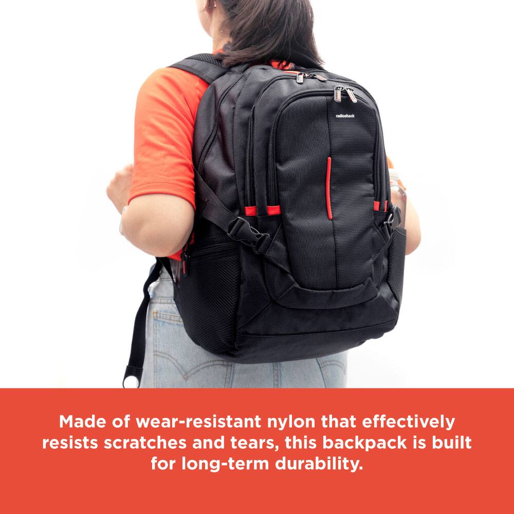 Made of wear-resistant nylon that effectively resists scratches and tears, this backpack is built for long-term durability.