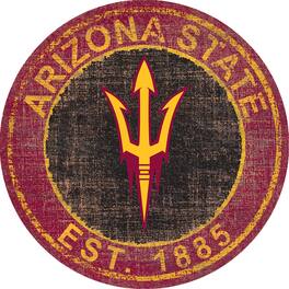Fan Creations - Arizona State Sun Devils 24'' Round Heritage Logo Sign - Multicolor