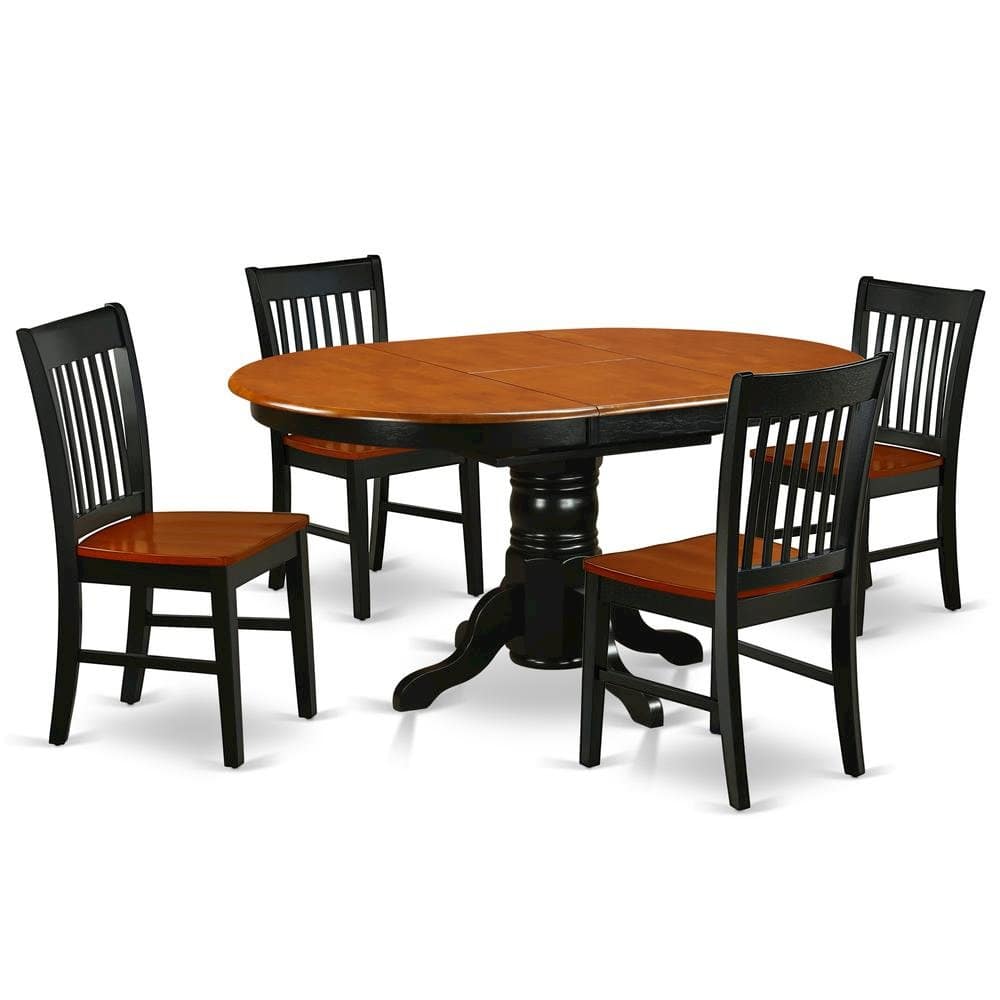 FurniFact - 5 Piece Dining Set - Brown price history on PriceWatchPro