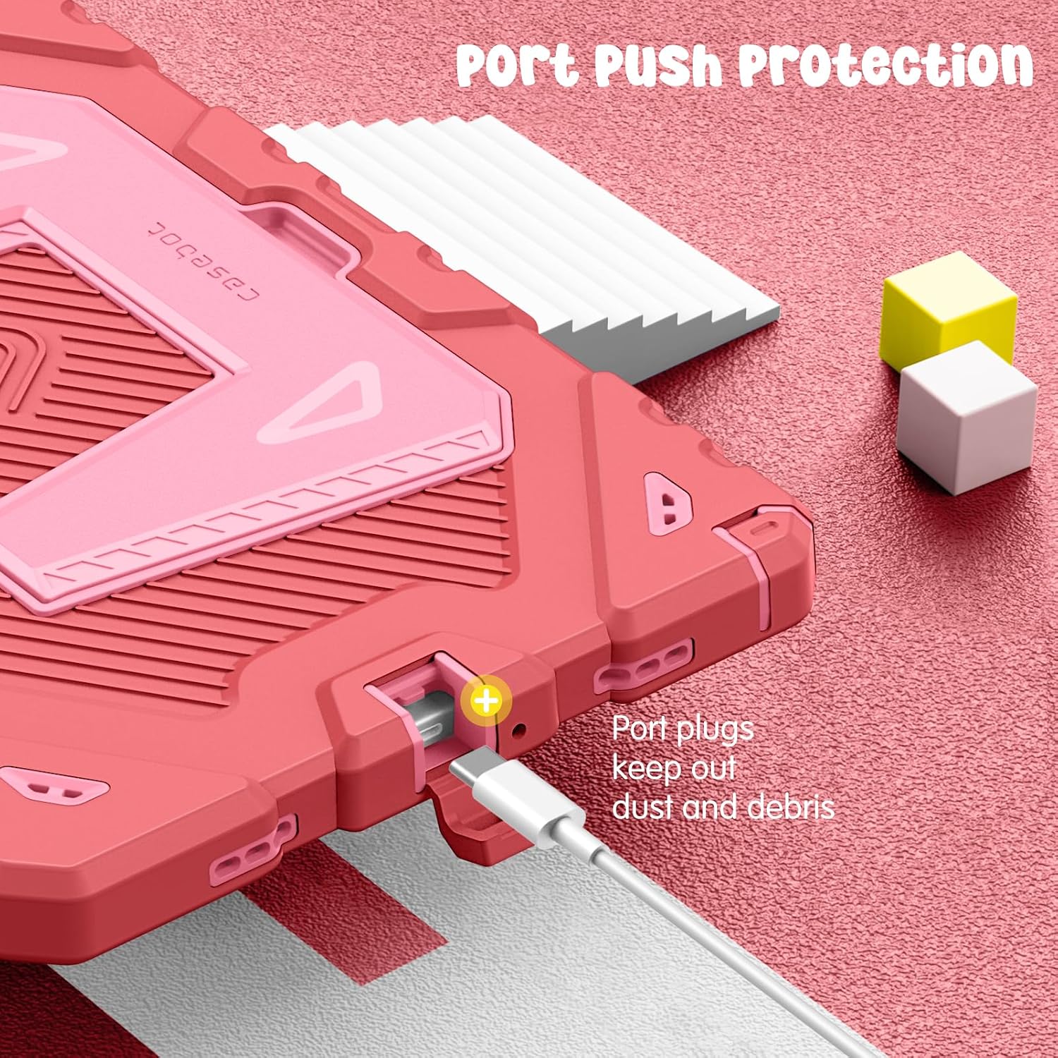 7 caseboc Port Push protection B - +  
Port plugs keep out dust and debris