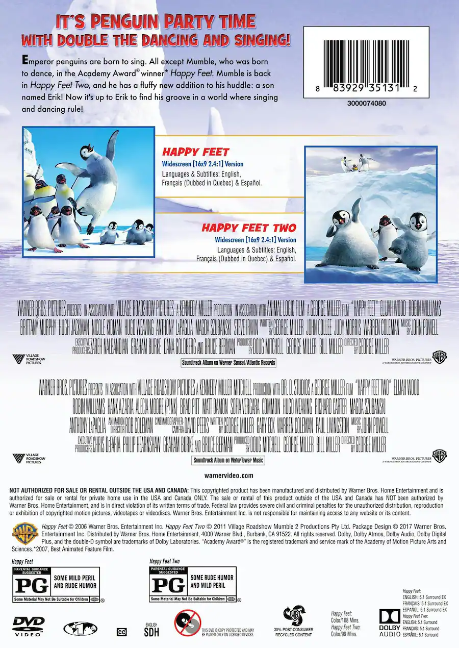 Happy Feet 1 2 DVD Double Feature DVD Standard Best Buy happy-feet-1-2-dvd-double-feature-dvd-standard-best-buy