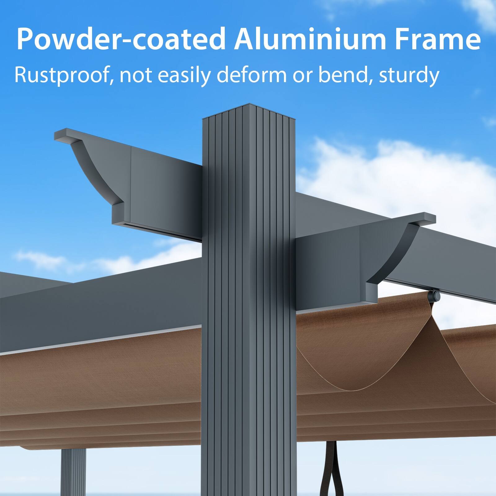 Powder-coated Aluminium Frame

Rustproof, not easily deform or bend, sturdy