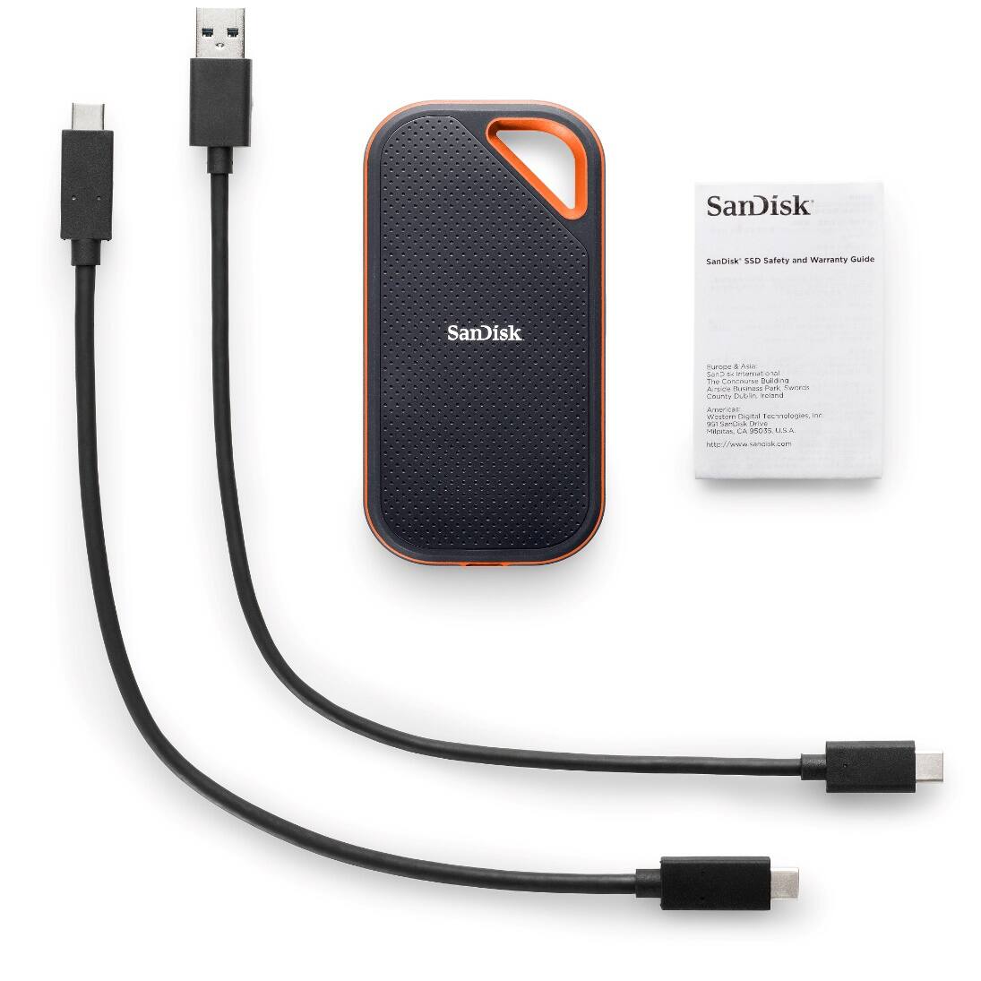 SanDisk Extreme Pro Portable 4TB External USB C NVMe SSD Black 