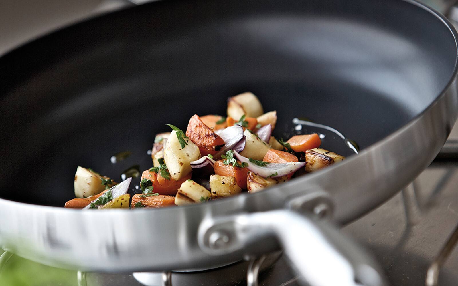 Alt View 2. Scanpan - CTX 11 Inch Nonstick Fry Pan, Stainless Steel - Silver.
