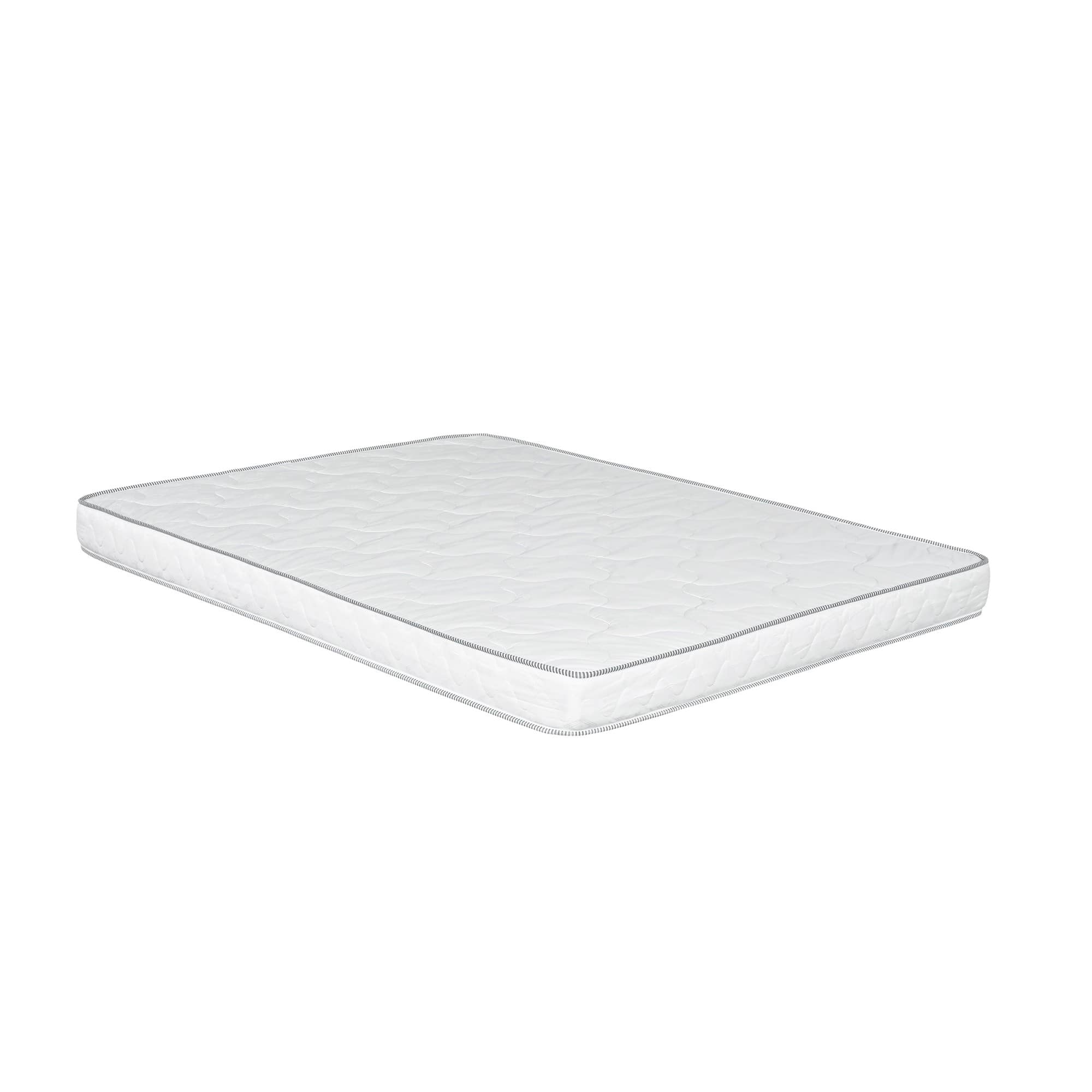 Glintex - 6" Reversible Twin Foam Mattress with High-Density Core and Double-Sided Quilted Cover, CertiPUR-US Certified - White