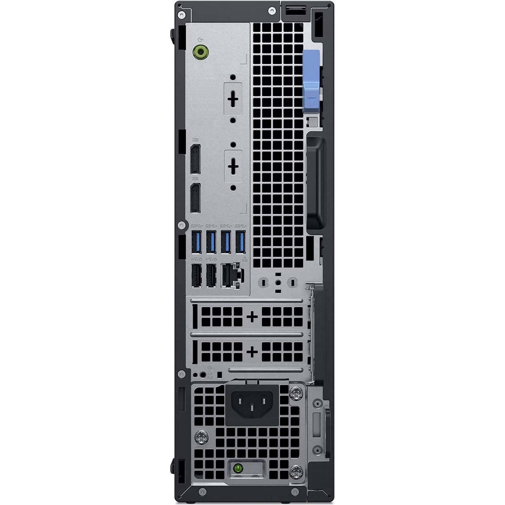 Back. Dell - Refurbished Dell OptiPlex 7070-SFF Desktop - Intel Core i5 - 16GB Memory - 256GB SSD - Win11P64 - Black.