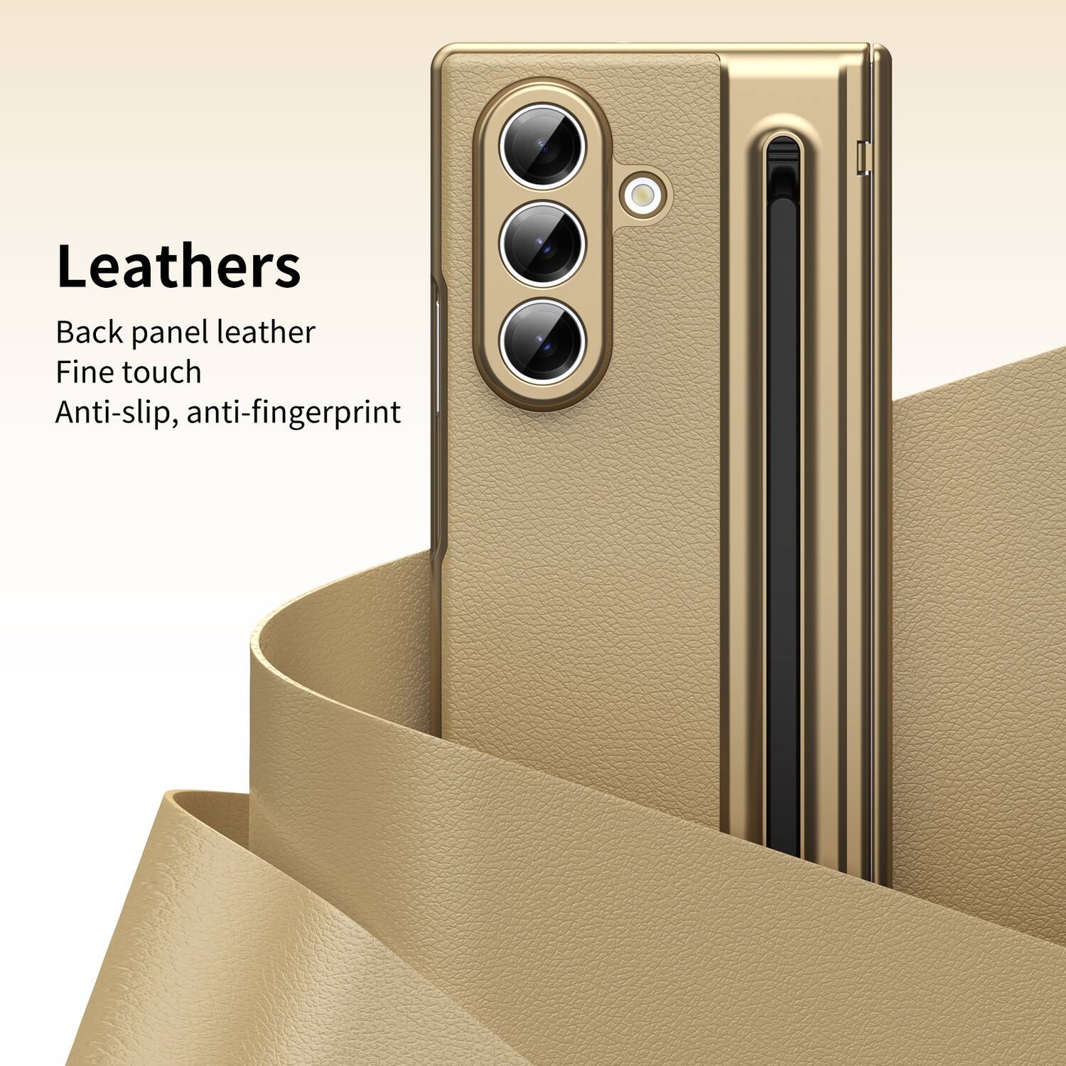 Leathers  
Back panel leather  
Fine touch  
Anti-slip, anti-fingerprint