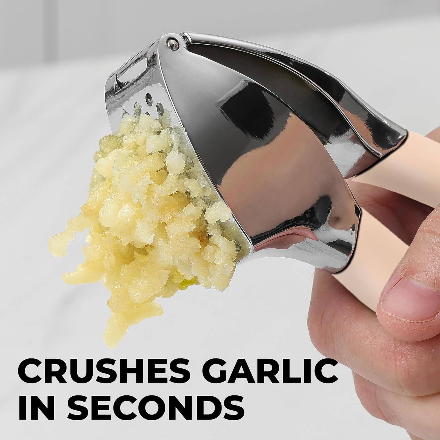 CRUSHES GARLIC IN SECONDS