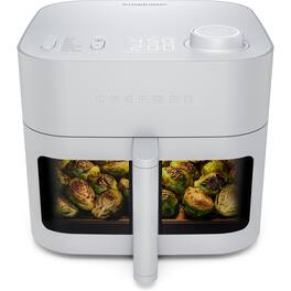 Chefman - Crispinator 8-Quart 7-in-1 Air Fryer with Powerful, Whisper-Quiet DC Motor & 450°F Max Temp - Concrete