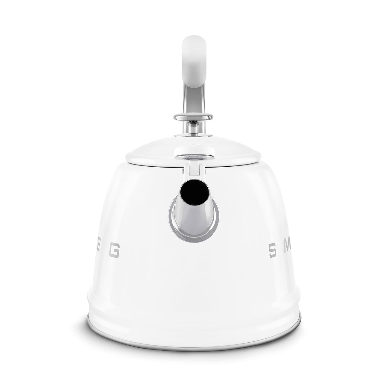 Angle. SMEG - CKLW2001 Whistling Kettle - White.