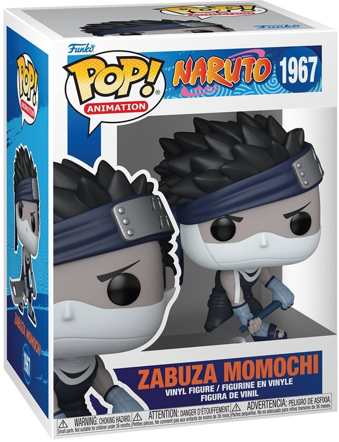 POP! Funko 1 NARUTO 1967 R ANIMATION 2018 WOMDCN R ZABUZA MOMOCHI VINYLE / FIGURINE EN VINYL FIGURE VINIL FIGURA DE PELIGRO DE ASFIXIA TOUFFEMENT. ADVERTENCIA: para mios menores de 36 meses. DANGER D ATTENTION: de 36 mois. Partes pequeras. HAZARD. enfants de moins WARNING: CHOKING convient pas aux Petites pieces. Ne children under 36 months Not suitable for Small parts.