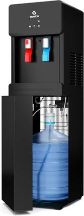 Front. Avalon - Bottom Loading Water Cooler - Black.
