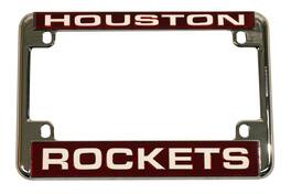 Rico Industries - Houston Rockets Chrome Motorcycle License Plate Frame - also Recreational Vehicles, RVs, Bikes & Scooters - Multi