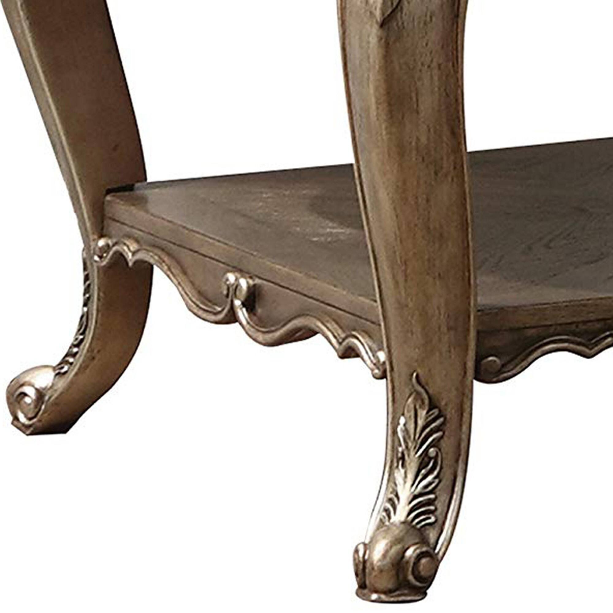 Alt View 1. Manhattan Lane - Wooden End Table With One Drawer And Bottom Shelf - Brown.