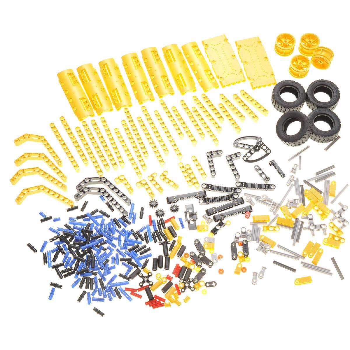 Left. JuzToys - STEM Toys Building Toys For Kids, 2-in-1 361pcs Educational Building Blocks for Kids, Construction Dump Truck, Yellow - Yellow.