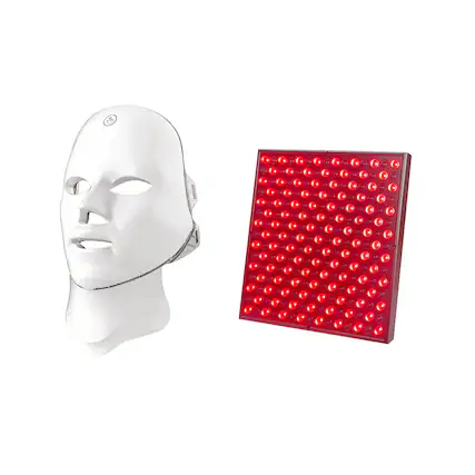 Front. Pursonic - 7-in-1 LED Light Therapy Face & Neck Mask + LED Red Light Therapy Panel.