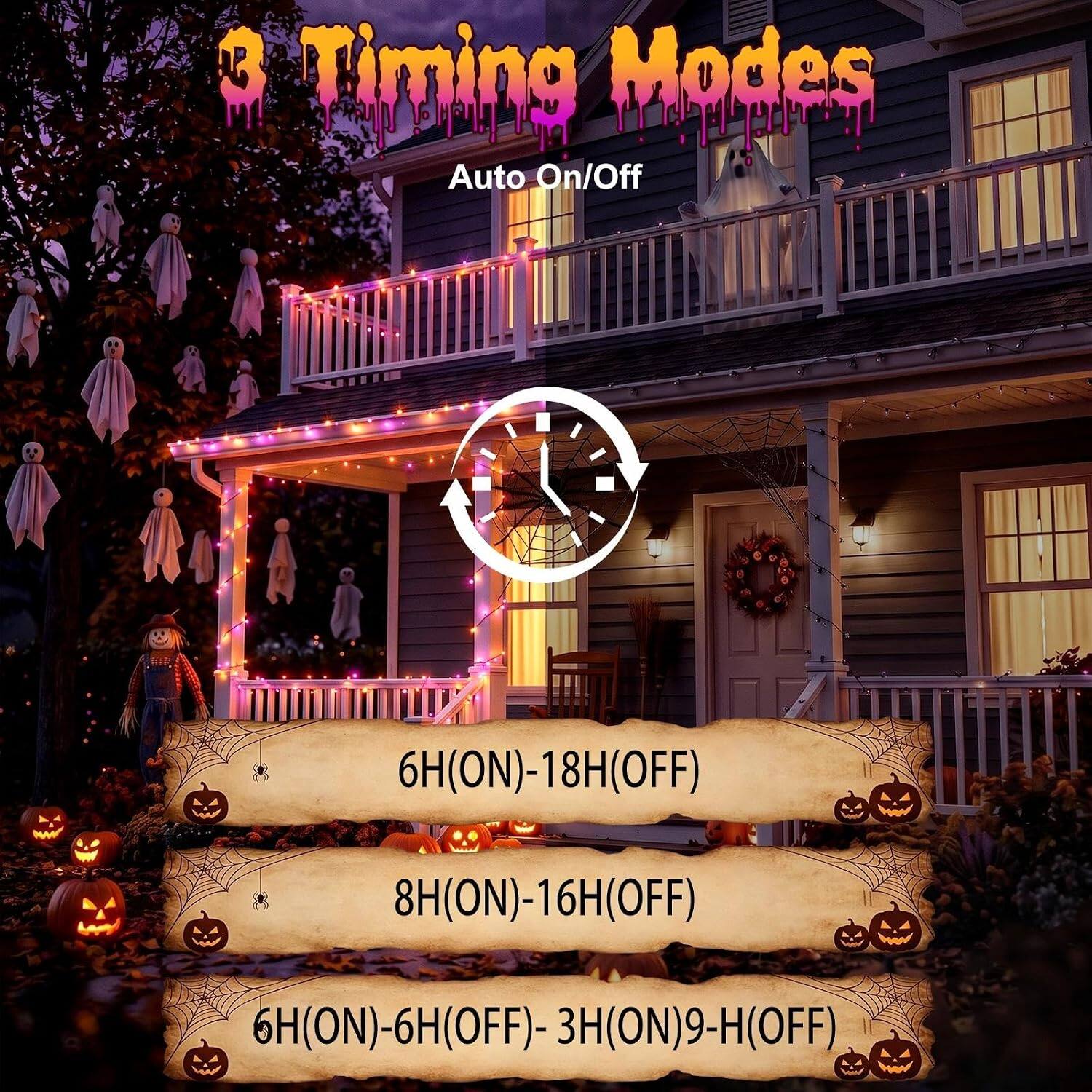 3 Timing Modes  
Auto On/Off  
6H(ON)-18H(OFF)  
8H(ON)-16H(OFF)  
6H(ON)-6H(OFF)-3H(ON)-9H(OFF)