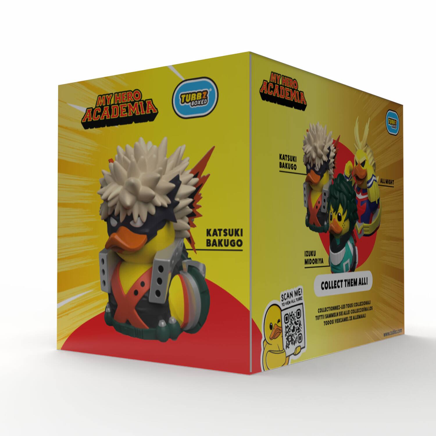 MY HERO ACADEMIA  
TURBZ BOXED  

KATSUKI BAKUGO  

COLLECT THEM ALL!  

SCAN ME!  
TO VIEW ALL TURBZ  

www.turbz.com