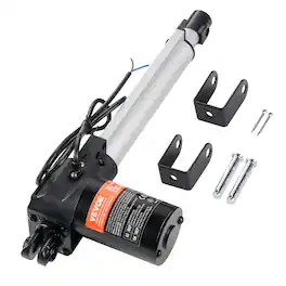 VEVOR - Linear Actuator 12V, 8 Inch Heavy Duty 1320lbs/6000N Linear Actuator, 0.19"/s Linear Motion Actuator - Black;Silver
